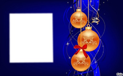 Blue Christmas Photomontage