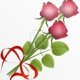 3 roses dans mon jardin de l'AMITIÉ Photomontage