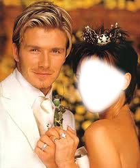 Mariée à David Beckham Photo frame effect