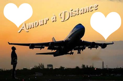 amour a distance Photo frame effect