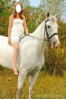 cheval+cavalière♥ Photomontage