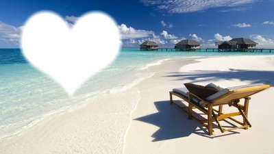 plage amour Montage photo