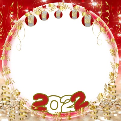 Feliz Año 2022, Mi bicolor, 1 foto Fotomontasje