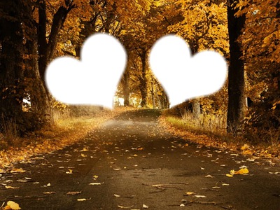Love in fall Fotomontage
