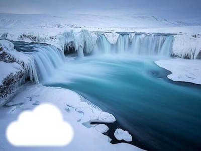 cascade glaciale Fotomontáž