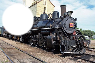 locomotive Fotomontage