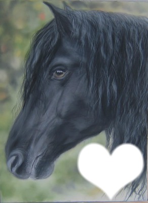 cheval amour Fotomontaggio
