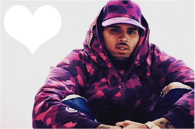 Chris Brown Photo frame effect