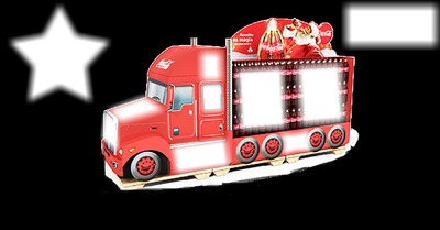 caminhão do natal Valokuvamontaasi
