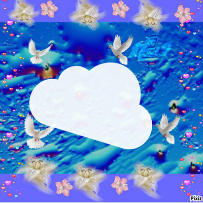 nuages colombes Fotomontaggio