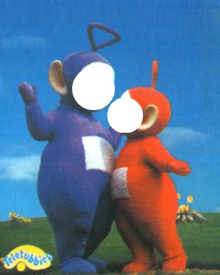 tinky winky and po Montage photo