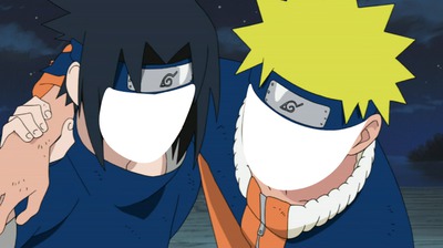Naruto & Sasuke kun Photomontage