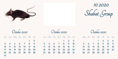 October 2020 // English // 2020 to 2055 Calendar // 2020.02.15