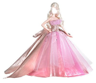 Barbie Princesa Rosa Fotomontagem