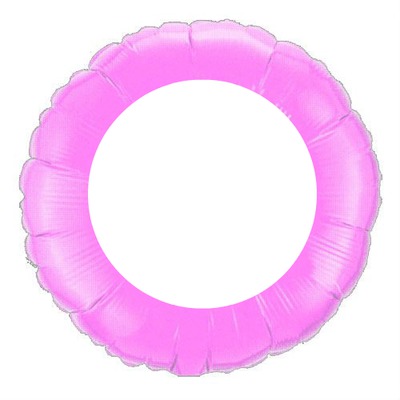 Ballon rose Rond Pink circle Photo frame effect