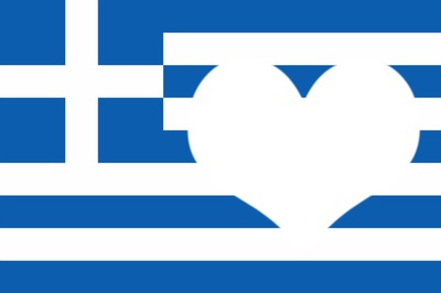 Greece flag Fotomontáž