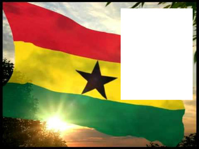 Ghana flag Valokuvamontaasi