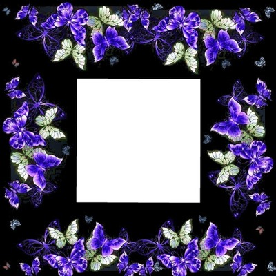 papillon violet Fotomontaż