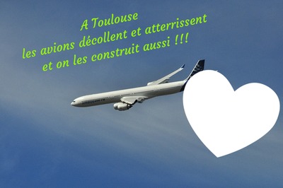 Toulouse en avion2 Fotomontaggio