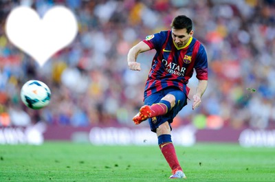 I Love Messi <3 Photo frame effect