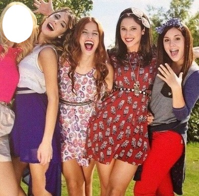 Violetta y sus amigas Photo frame effect