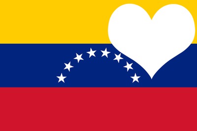 Venezuela flag Photomontage