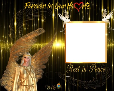 rest in peace Photo frame effect