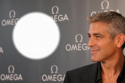 georges clooney Photo frame effect