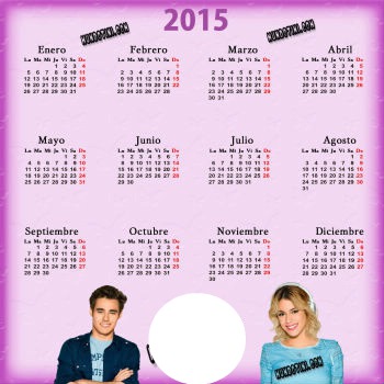 calendario de violetta Fotomontaža