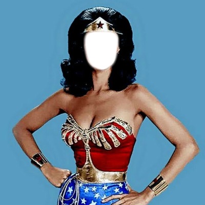 Linda Carter "Wonder Woman's Face" Fotomontāža