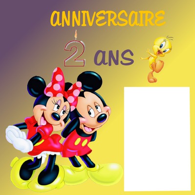 anniversaire Photo frame effect