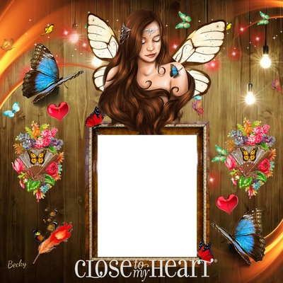 close to my heart Photo frame effect