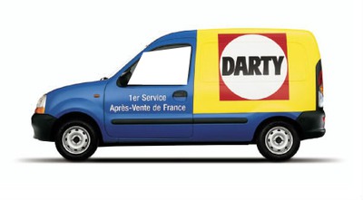 Camionette Darty Fotomontaggio