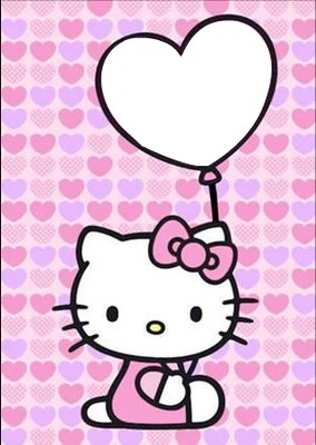 Hello Kitty Balloon Fotomontasje