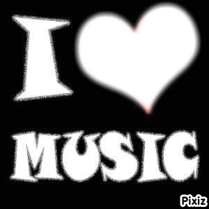 I Love Music <3 Fotomontāža