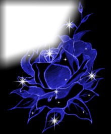 blue flower Фотомонтаж