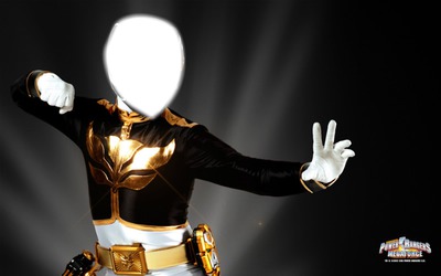 Power Ranger Negro Megaforce Fotomontagem