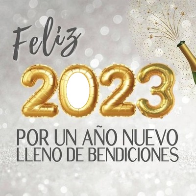Feliz Año 2023. Fotomontáž
