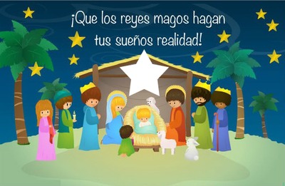 Reyes Magos Fotomontagem