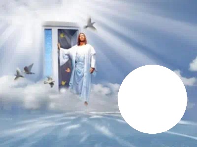 Jesus en espera Fotomontaža