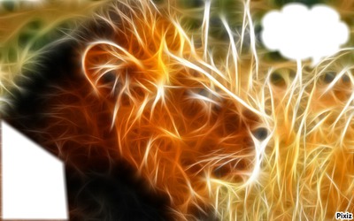 lion Fotomontáž