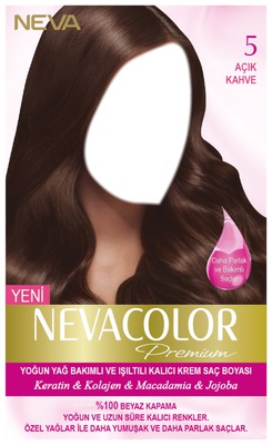 Nevacolor Saç Boyası 5 açık kahve Fotomontage
