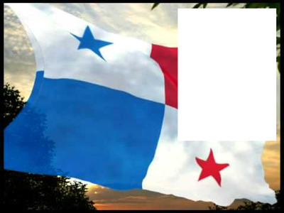 Panama flag Fotomontāža