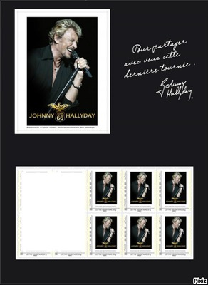 timbres collector johnny Fotomontaggio