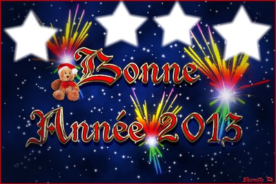 bonne annee 2013 Fotomontáž