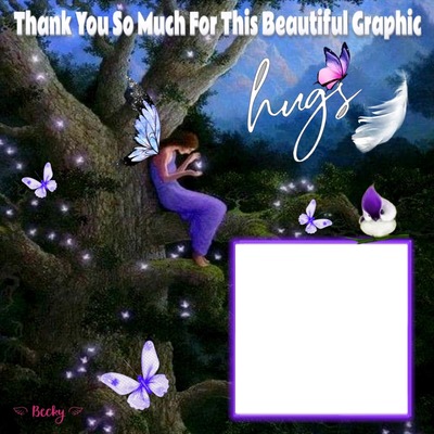 thank you tag Photo frame effect