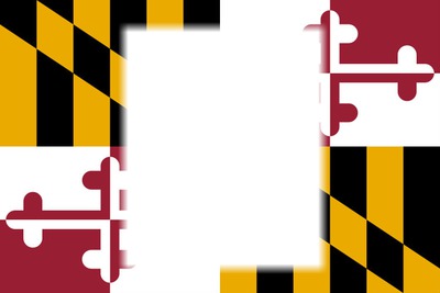 Maryland flag Photo frame effect