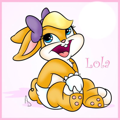 Baby Lola Bunny Fotomontaggio