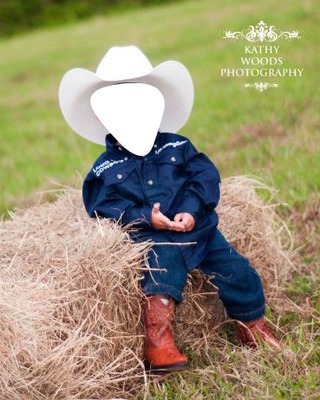 baby cowboy 02 Photo frame effect