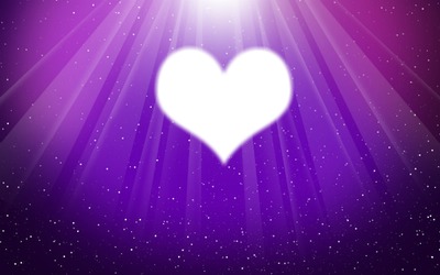 coeur violet Fotomontasje
